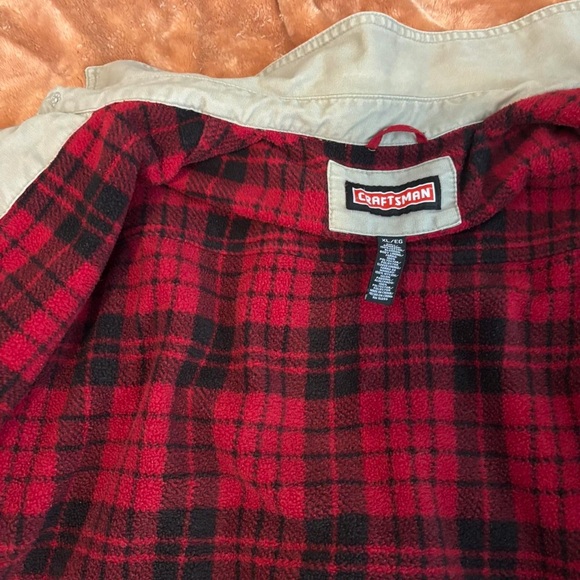 Craft Men's Khaki Jacket with Red Lining - Picture 3 of 7